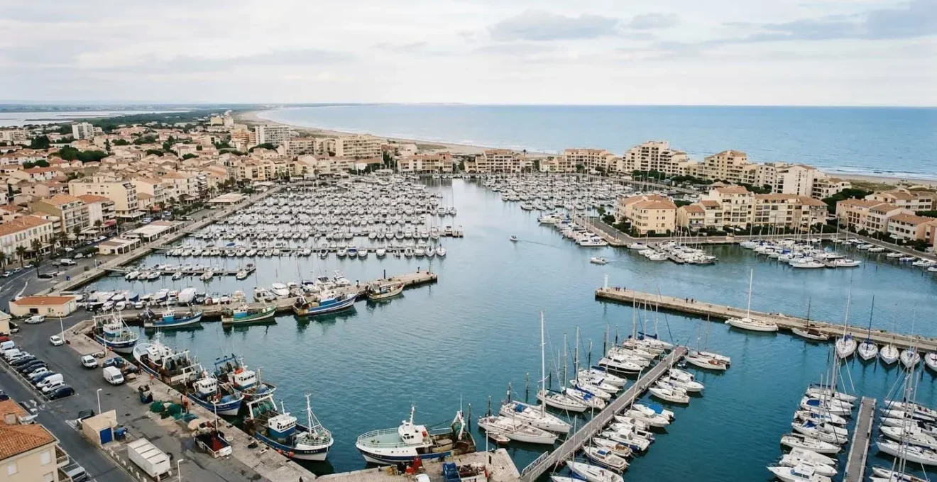 Vue du Grau-du-Roi et de Port Camargue